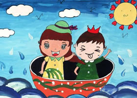 漂洋过海来看你水粉画画法