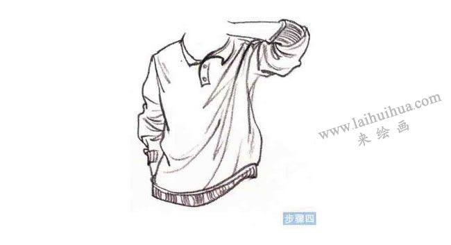 人体躯干速写刻画步骤04