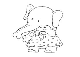 小象卡通画造型