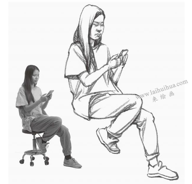 人物速写线稿的训练方法图例