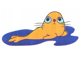海豹卡通画