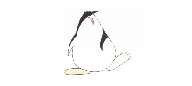 企鹅儿童卡通画法步骤04