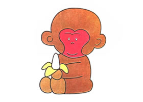 小猴子儿童卡通画