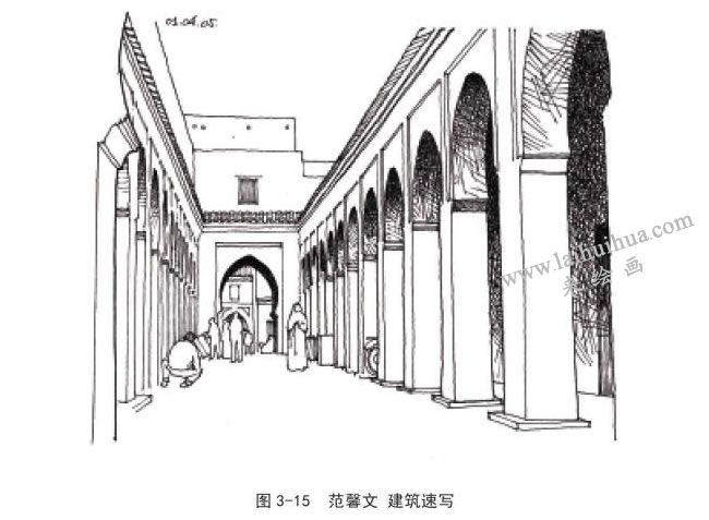 范馨文 建筑速写