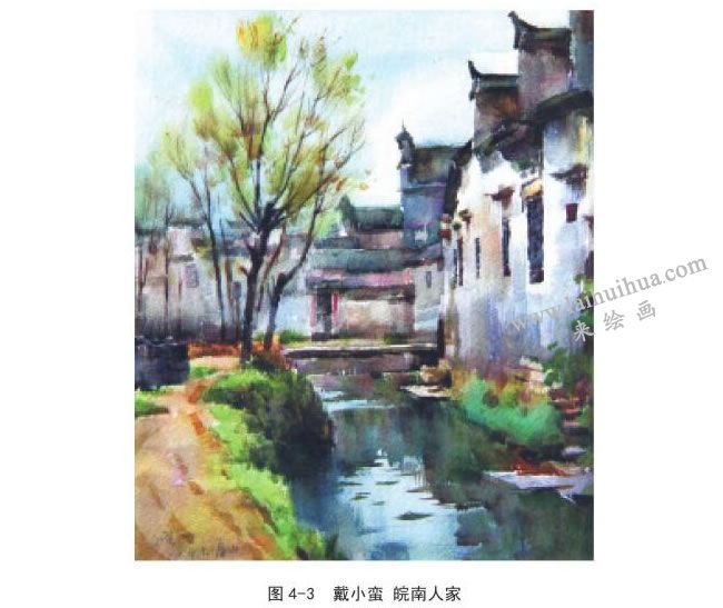 戴小蛮   皖南人家风景速写作品