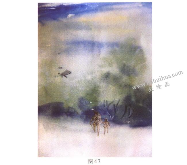 《归途》风景水彩画的写生步骤01