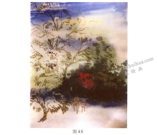 《归途》风景水彩画的写生步骤02