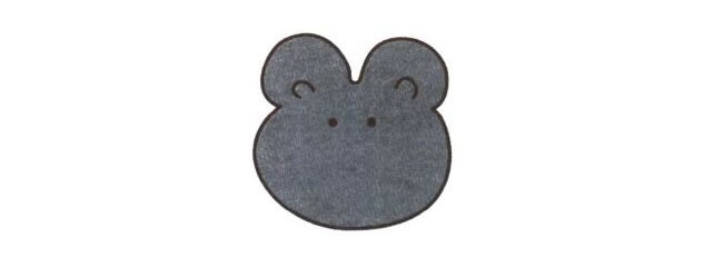 蝙蝠的头部，蝙蝠儿童卡通画法步骤01