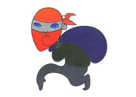 小偷儿童卡通画