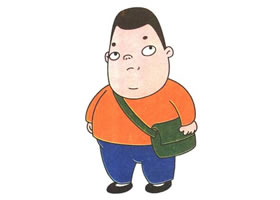 小胖儿童卡通画