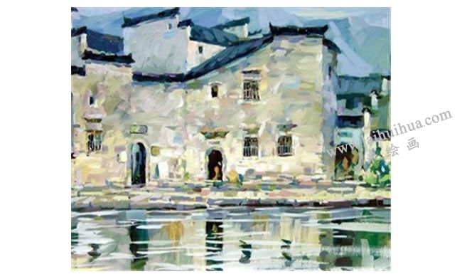 水粉画干画法与湿画法