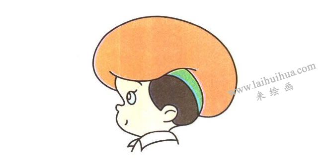 五官；小画家儿童卡通画法步骤02