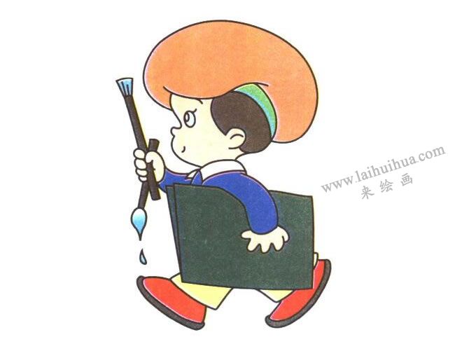 小画家儿童卡通画