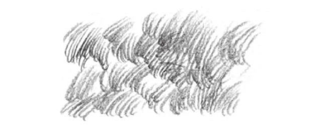 素描短线点提用笔