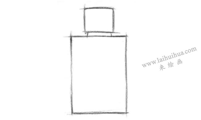素描香水瓶子
