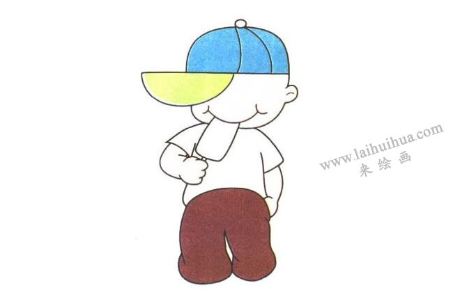 小弟弟的上身和裤子