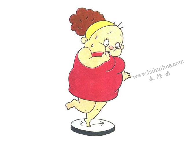 胖阿姨儿童卡通画