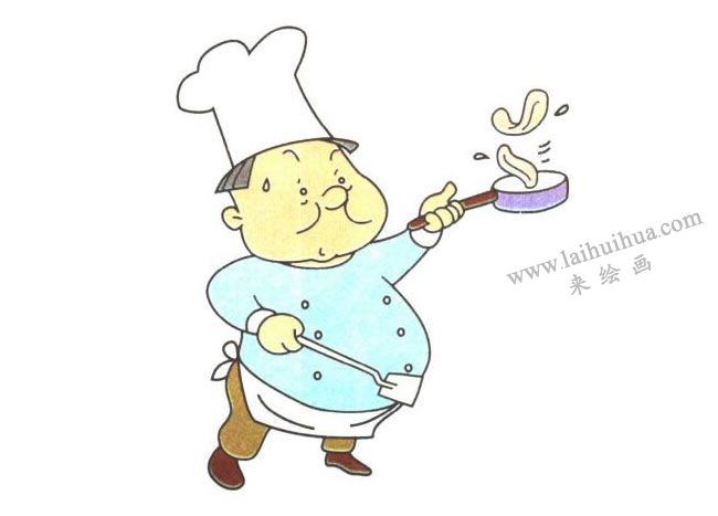 厨师儿童卡通画