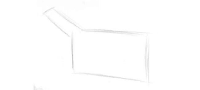 皮包的素描画法步骤01