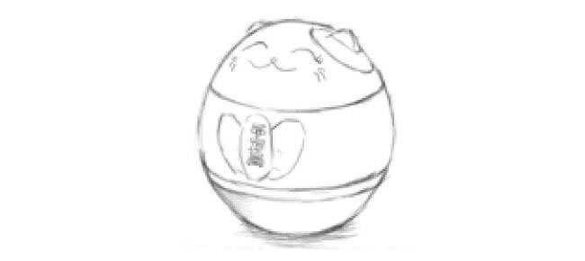 储蓄罐素描画法步骤03