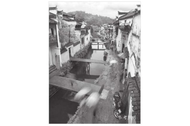 婺源水渠风景速写画法步骤