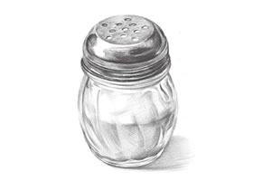 调味瓶素描画法（一）