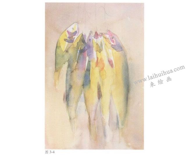 静物《鱼》水彩画法步骤04