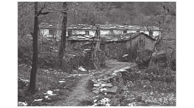 农家小径风景速写画法步骤