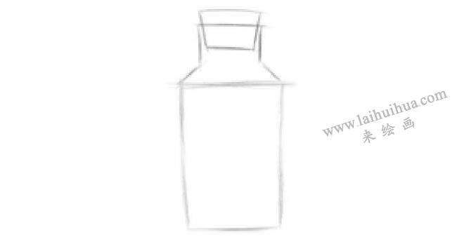 许愿瓶素描画法步骤01