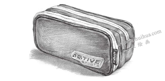笔袋素描画