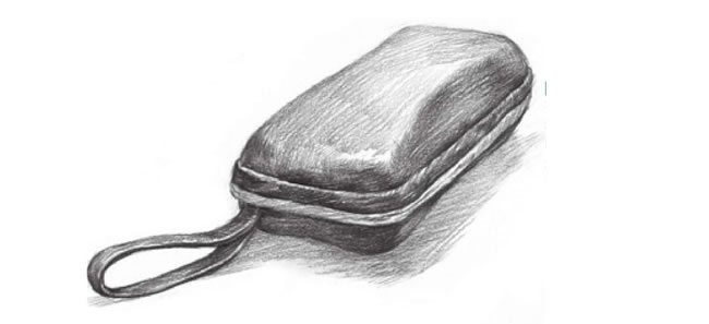 眼镜盒素描画