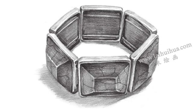 手镯素描画