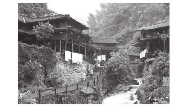 苗寨风景速写画法步骤