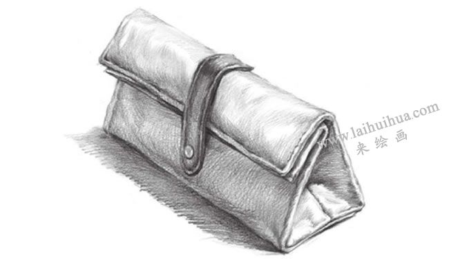 笔袋素描画