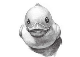 小黄鸭素描画法步骤