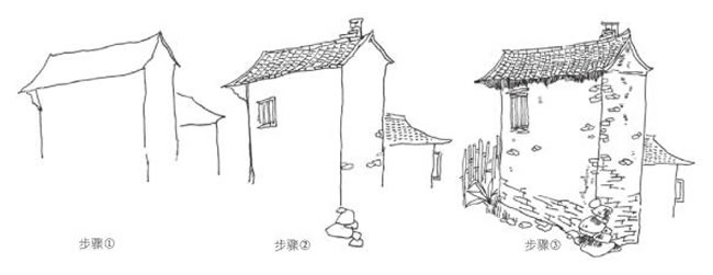 房屋的速写画法浅析