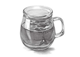 玻璃杯素描（四）