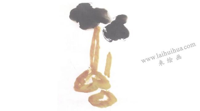 葫芦儿童水墨画法步骤04