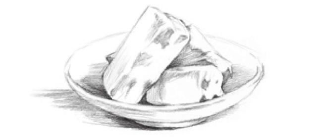 点心的素描画法步骤05