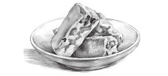 点心的素描画