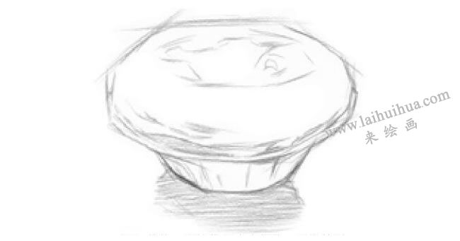 蛋挞的素描画法步骤02
