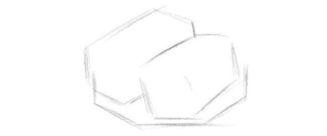 面包的素描画法步骤01