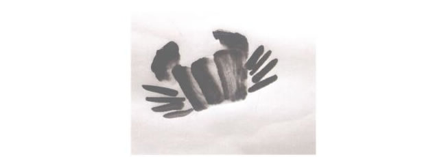 螃蟹儿童国画法步骤04