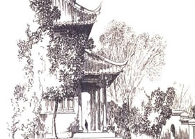 《武夷山中山堂》建筑素描作品赏析