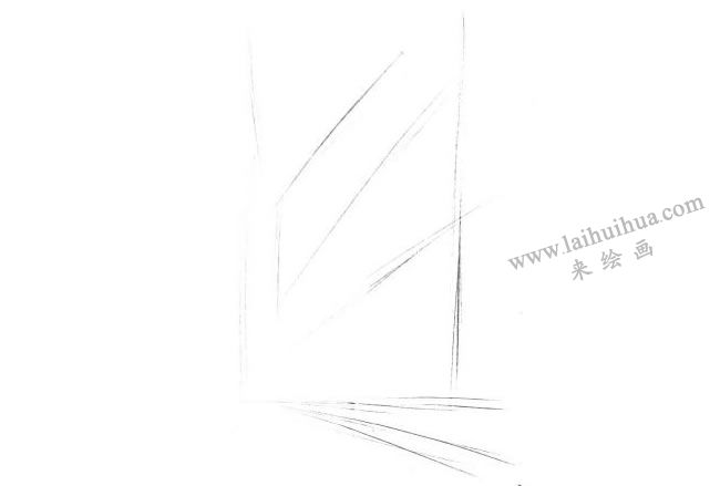 都市建筑的素描画法步骤01