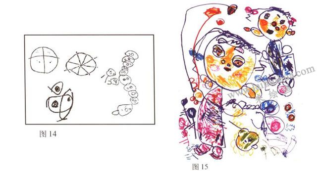 物象的表现较为简约、概括的儿童画