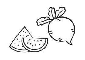 食品简笔画