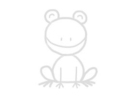 青蛙幼儿简笔画