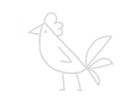 公鸡幼儿简笔画