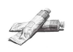 铝管颜料素描画法步骤